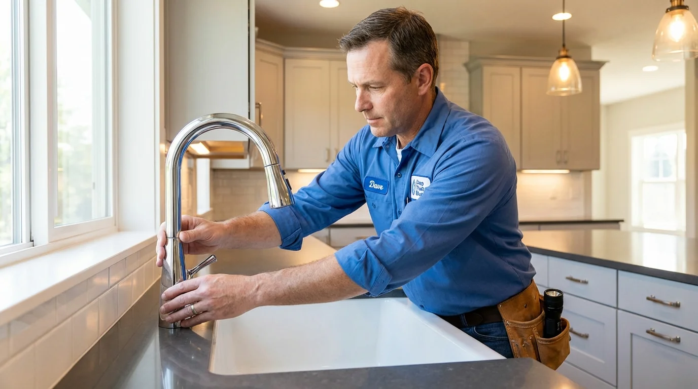 Kitchen faucet installation by Johns Plumbing LLC in Decaturville